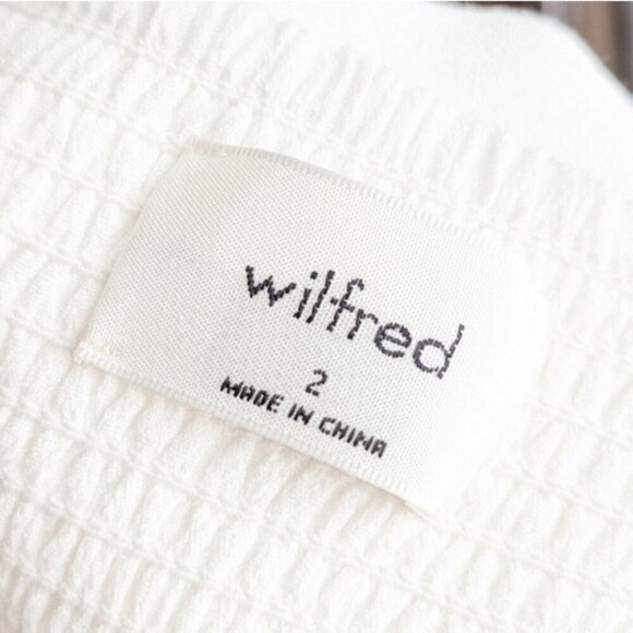 WILFRED Fable Dress White 2 Aritzia - Picture 12 of 13